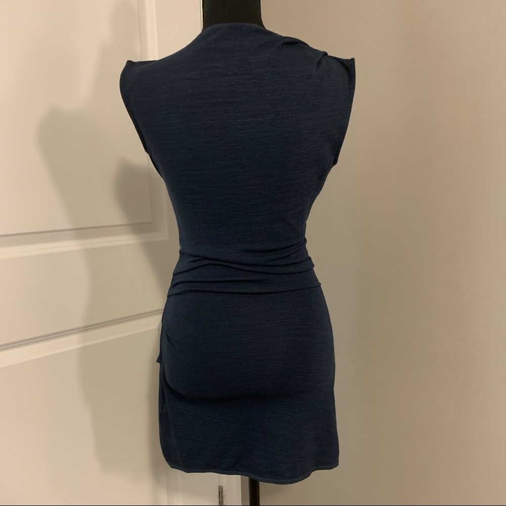 Le Chateau Slate Blue Sleeveless Crossover - Picture 7 of 12